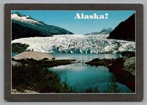 Alaska Postcard Mendenhall Glacier Located Near Juneau Alaska Joe Original - Picture 1 of 2