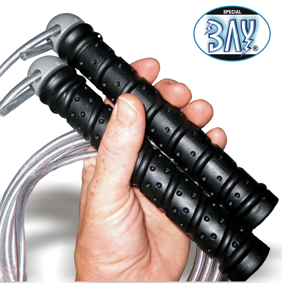 STAHL-SPRINGSEIL LÄNGENVERSTELLBAR Boxen Kickboxen Kick - Bild 1 von 1