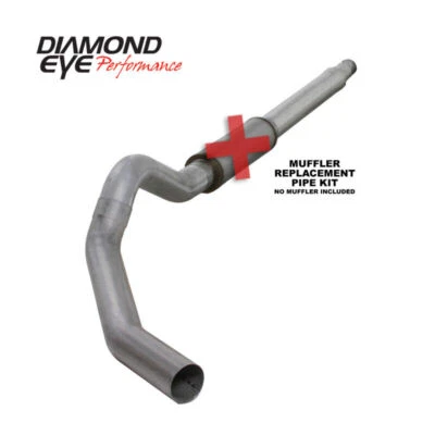 Diamond Eye K5344A-RP para KIT 5" CB MFLR RPLCMENT PIPE SGL AL: 03-07 FORD 6.0L F Foto 1 de 4
