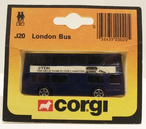 Autobus Londra Corgi Juniors TDK blu a due piani. 1984 - Foto 1 di 1