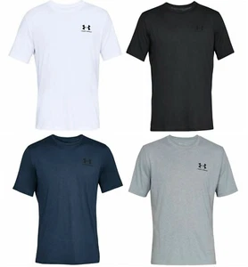Men's Under Armour T-Shirt Sportstyle Logo Tee Top - Black Navy Grey White - Picture 1 of 10
