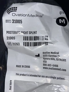 Ovation Medical Posterior Night Splint, MD Item 31005 Blue Sole - Picture 1 of 6