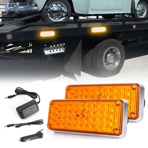 LED Emergency Strobe Light Road Flash Warning Hazard Rechargeable Battery Beacon - Picture 1 of 7