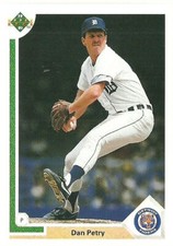DAN PETRY DETROIT TIGERS #316 - UPPER DECK NM-MT 1991