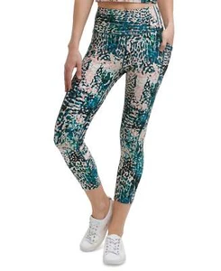 Calvin Klein Womens Performance Printed High-Waist 7/8 Length Leggings, X-Small - Picture 1 of 1