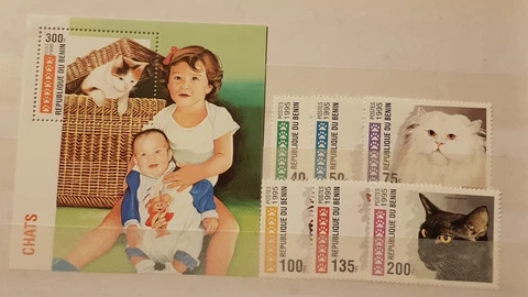 BENIN  CATS  SET &BLOCK  MNH Cover