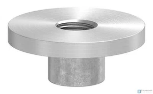 Placa de acero inoxidable, Ø33,7 mm, rosca interior M10, para soldar, V2A | STEINBACHER© - Imagen 1 de 3