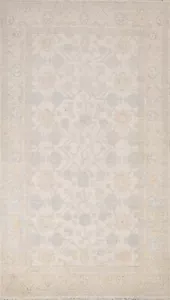 Vegetable Dye IVORY Peshawar-Chobi Geometric Oriental Area Rug Hand-knotted 4x7 - Picture 1 of 12