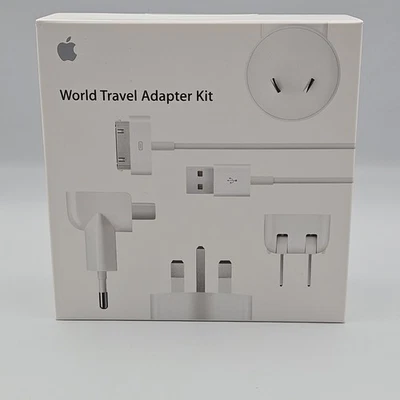 Apple World Travel Adapter Kit MB974ZM/B *New* For Vacation w/ iPad iPhone iPod - Image 1 of 4