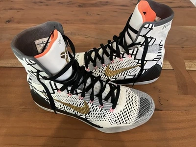 Kobe 9 Elite Fundamentals White and Gold Nike Shoes 630847-100 2013 Men’s Sz 12 - Image 1 of 4