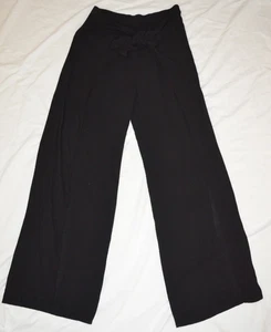 Kona Sol Black Gauzy Sheer with Side Slits Beach Coverup Pants Size L - Picture 1 of 7