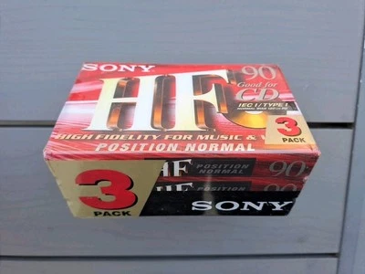 pack 3 Cassettes Audio  K7 Vierge  Neuves /  SONY  90 HF   Scellées - Photo 1/4