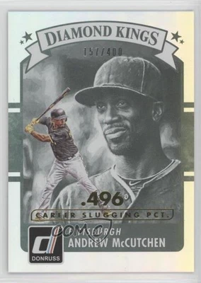 2016 Panini Donruss Diamond Kings Stat Line Career /400 Andrew McCutchen #22 - Image 1 of 2