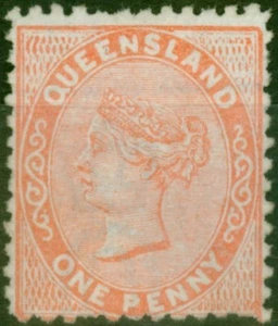 Queensland 1879 1d Dull Orange SG135a Die II Good Unused - Picture 1 of 1