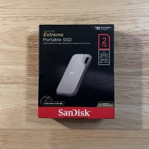 SanDisk Extreme SSD portable 2 To USB-C NVMe V2 SDSSDE61-2T00 1050 Mo/s NEUF SCELLÉ - Photo 1/5