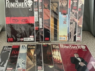 Punisher #1-17 Complete Set Comic Lot Cloonan Dillon 2016-17 Marvel NM (201-217) - Image 1 of 4