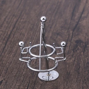 Figura Creativa Pequeña Hierro Bola de Equilibrio Vaso Oscilante Artesanía de Metal Artesanía - Imagen 1 de 11