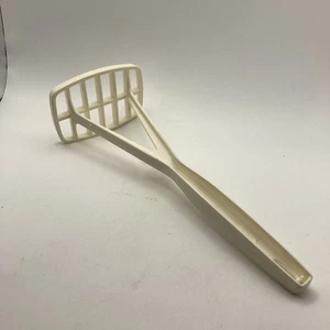 Utensili da cucina vintage Foley schiaccia patate plastica nylon bianco MCM - Foto 1 di 10