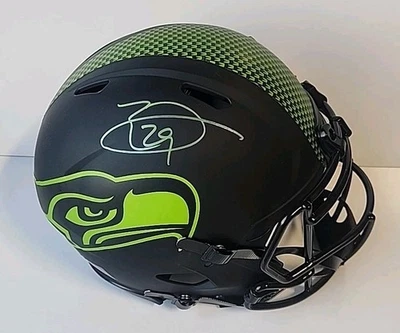 EARL THOMAS SEAHAWKS FIRMADO AUTOGRAFIADO TAMAÑO COMPLETO AUTÉNTICO CASCO CERTIFICADO DE AUTENTICIDAD BECKETT Foto 1 de 4