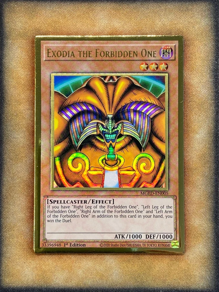 Yugioh Exodia the Forbidden One MGED-EN005 Gold Rare 1st Ed NM - Image 1 of 1