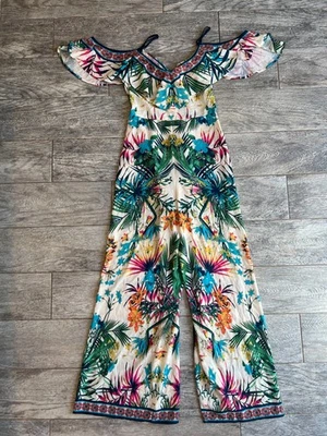 Mono mameluco de pierna ancha Flying Tomato de una pieza XS extra pequeño floral Foto 1 de 4