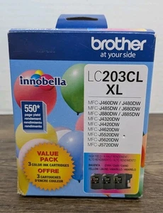 Brother LC203CL XL Tintenpatrone Vorteilspack Ablaufdatum 11/2027 Original-Zubehör-Hersteller Ersatz  - Bild 1 von 7