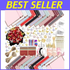 Comprehensive 528-Piece Gift Wrapping Paper Set with Waterproof Floral Paper - Picture 1 of 11