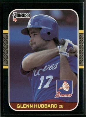 1987 Donruss #634 Glenn Hubbard - Image 1 of 2