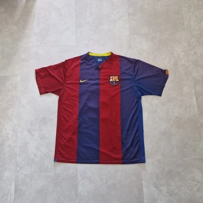 FC Barcelona Zambrotta #11 Nike Flock Vintage Retro Trikot Blau Rot Fußball XL - Bild 1 von 4
