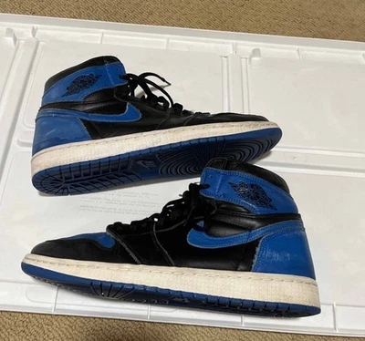 Nike Air Jordan 1 Retro Alto OG Azul Real Negro 2017 Para hombres Talla 9.5 555088-007 Foto 1 de 4