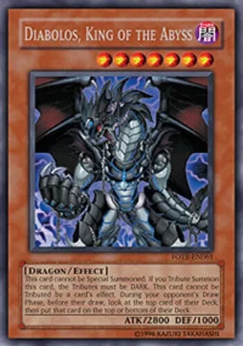 Yugioh! NM Diabolos, King of the Abyss - FOTB-EN061 - Secret Rare - 1st Edition - Image 1 of 1