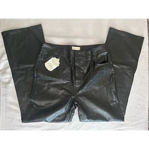Altar’d State Damen neu mit Etikett schwarz Kunstleder Bootcut Hose-Größe 30 - Bild 1 von 9