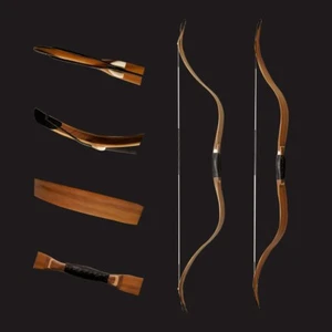 AF archery Traditional Oak Tatar Bow Handmade Recurve Horse Bow for Beginners - Picture 1 of 5