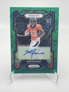 MARVIN MIMS 2023 Panini Prizm RC Auto Green Scope /75 - Picture 1 of 2