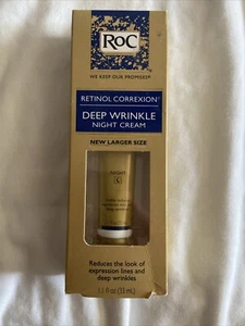 RoC Retinol Correxion Deep Wrinkle Anti-Aging Retinol Night Cream Skincare 1.1oz - Picture 1 of 3