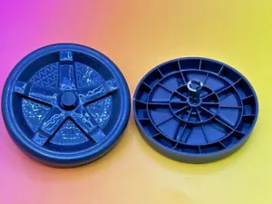 2 Rear Wheels w/Shaft & Locks Hoover PowerDash Carpet Cleaner FH50700 Series - Picture 1 of 1