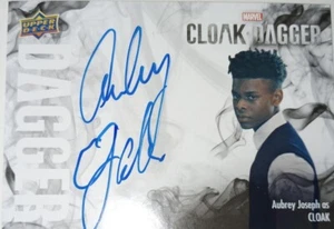 🔥💥2021 UD CAPA Y DAGA AUBREY JOSEPH BLANCO AUTO AUTÓGRAFO CAPA D-AJ👀💥🔥C - Imagen 1 de 2