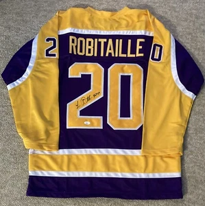 LUC ROBITAILLE JSA ZERTIFIZIERT AUTOGRAMM HANDSIGNIERT KINGS TRIKOT NHL HOF STAR - Bild 1 von 4