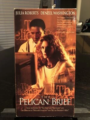 The Pelican Brief (VHS 1994) Julia Roberts Denzel Washington Grisham RARE NM Foto 1 de 4