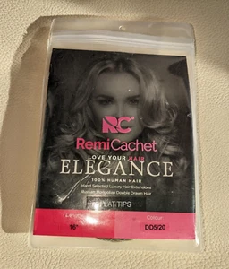 Remi Cachet Elegance Flat Tips Human Hair Extensions 16" Colour DD5/20 - Picture 1 of 2