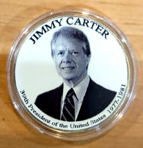 Gedenkmünze Jimmy Carter 39. Präsident der Vereinigten Staaten 1977-1981 - Bild 1 von 3