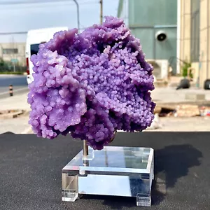 5.06LB Indonesia natural purple grape agate quartz crystal particles - Picture 1 of 13