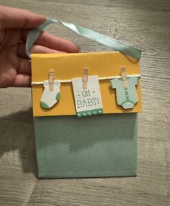 (5 Pack Set) Oh Baby Card holder for Gift card Baby Shower Clothes Hanging Cute