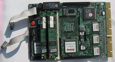 ACS-8300 MAIN BOARD REV 1.3 MOTHERBOARD SCSI RAID, ARENA Adapter CARD TESTED - Image 1 of 4