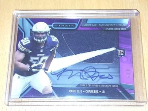 Manti Te'o 1/1 2013 Topps Strata Clear Cut Rookie Relic Autographs Nike Swoosh - Picture 1 of 2