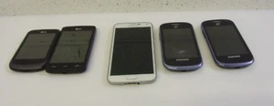 Lot of 5  Vintage Cell Phones. Touch Screen Smartphone Samsung LG Galaxy - Picture 1 of 7