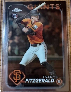 2024 Topps Chrome #131 Refractor Rookie Tyler Fitzgerald San Francisco Giants - Bild 1 von 2