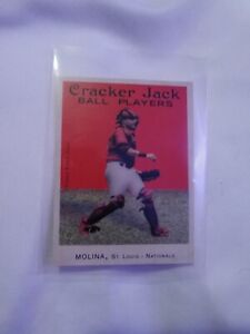 2004 Yadier Molina Topps Cracker Jack #204 Mini Sticker - Rookie Card RC PSA 10