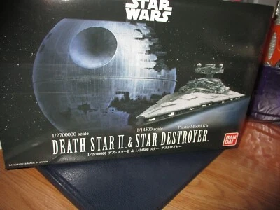 Kit Modelo Bandai Star Wars Estrella de la Muerte II y Destructor Estelar ESCALA 1/4500 #01207~NUEVO Foto 1 de 2