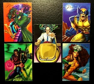 1994 Flair Marvel Universe X-Men Trading Cards Wolverine Rogue Bishop Sehr Gut  - Bild 1 von 11
